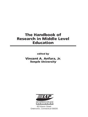 cover image of The Handbook of Research in Middle Level Education